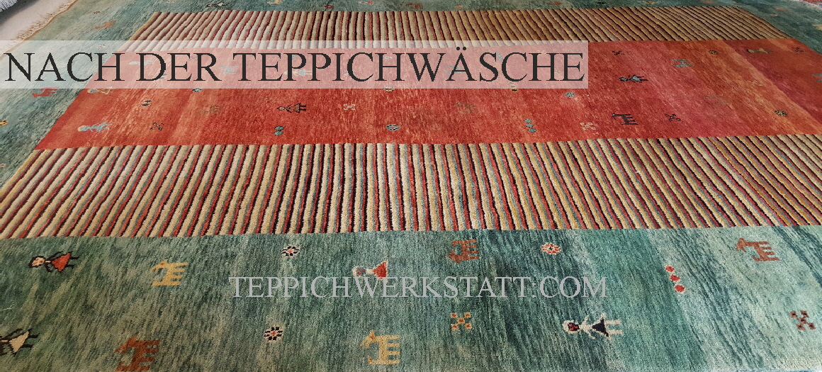 Teppichreinigung: hier zeigen wir einen Teppich nach der Teppichreinigung.